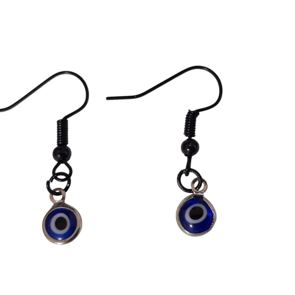 Elegant Blue Evil Eye Earrings